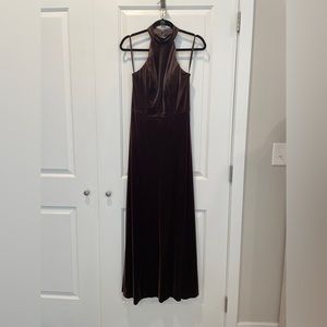 Dusty Purple Tori Velvet Dress from Revelry